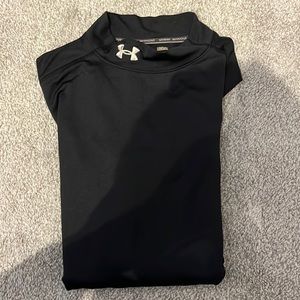 Black Under Armour Cold Gear Fitted Turtleneck - Size L